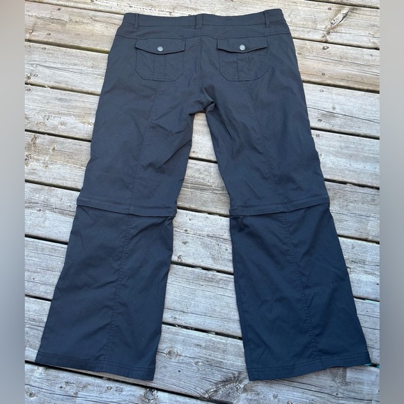 Prana Black Convertible Hiking Pants/Shorts Women's 16 - Picture 7 of 10
